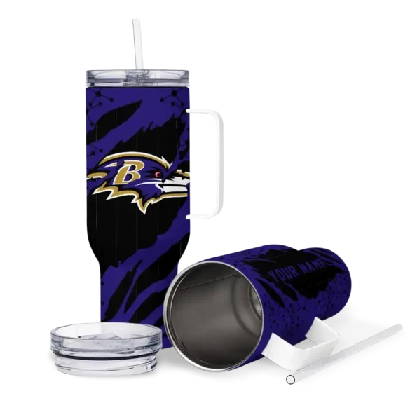 customized baltimore ravens claw cut purple black curved tumbler high quality.webp