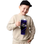 customized baltimore ravens claw cut purple black curved tumbler best selling.webp