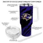 customized baltimore ravens claw cut purple black curved tumbler best selling.webp