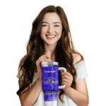 customized baltimore ravens geometric prism purple curved tumbler best selling.webp