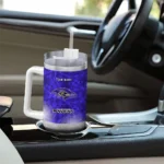 customized baltimore ravens geometric prism purple curved tumbler best selling.webp