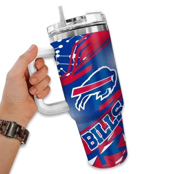 customized buffalo bills abstract paths blue curved tumbler fashion forward.webp