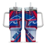 customized buffalo bills arrow burst blue curved tumbler best selling.webp