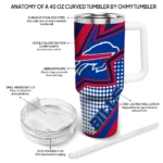 customized buffalo bills arrow burst blue curved tumbler best selling.webp