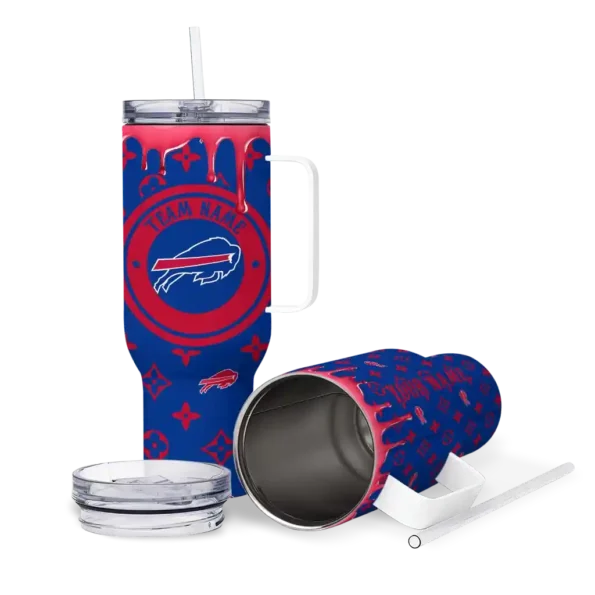customized buffalo bills bullseye drips blue curved tumbler high quality.webp