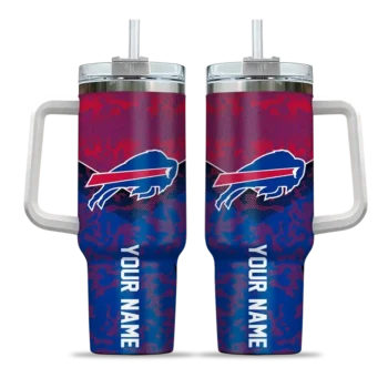 customized buffalo bills chevron stripe blue curved tumbler best selling.webp