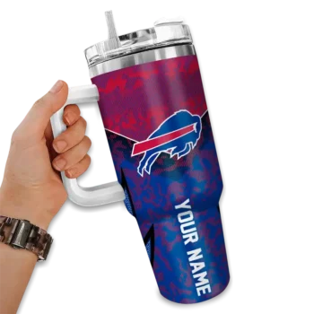 customized buffalo bills chevron stripe blue curved tumbler fashion forward.webp