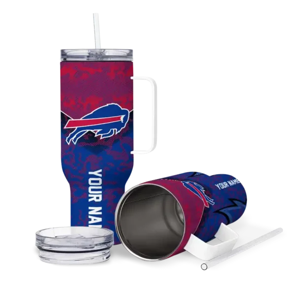 customized buffalo bills chevron stripe blue curved tumbler high quality.webp