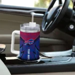 customized buffalo bills chevron stripe blue curved tumbler best selling.webp