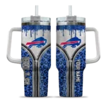 customized buffalo bills leopard zipper blue curved tumbler best selling.webp