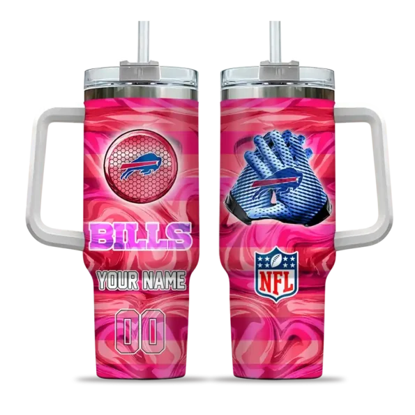 customized buffalo bills marbled stripes blue curved tumbler best selling.webp