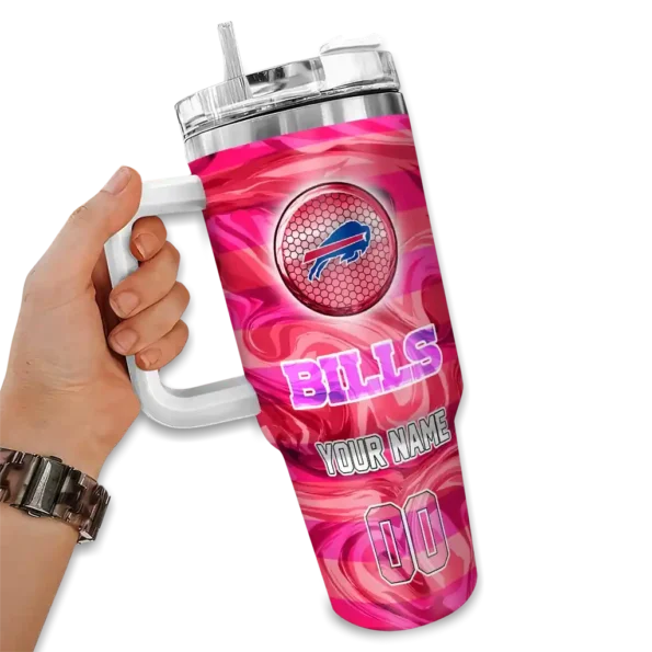 customized buffalo bills marbled stripes blue curved tumbler fashion forward.webp