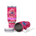 customized buffalo bills marbled stripes blue curved tumbler best selling.webp