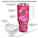 customized buffalo bills marbled stripes blue curved tumbler best selling.webp