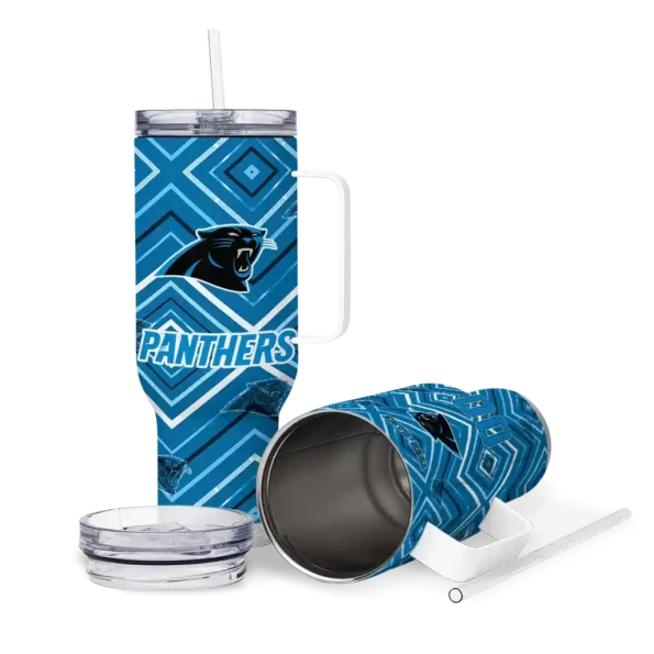 customized carolina panthers bold diamonds blue curved tumbler high quality.webp