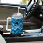customized carolina panthers bold diamonds blue curved tumbler best selling.webp