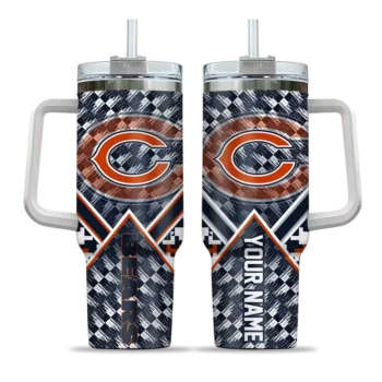 customized chicago bears chevron angle blue curved tumbler best selling.webp