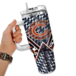 customized chicago bears chevron angle blue curved tumbler best selling.webp