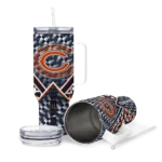 customized chicago bears chevron angle blue curved tumbler best selling.webp