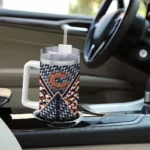 customized chicago bears chevron angle blue curved tumbler best selling.webp