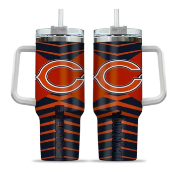 customized chicago bears chevron layers blue curved tumbler best selling.webp