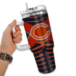 customized chicago bears chevron layers blue curved tumbler best selling.webp