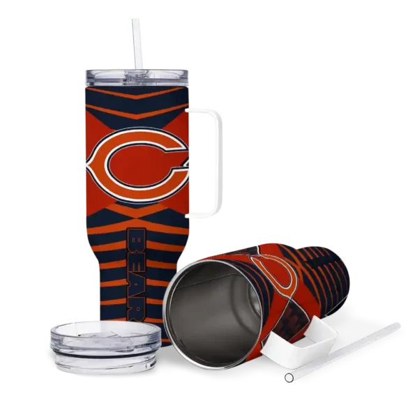 customized chicago bears chevron layers blue curved tumbler high quality.webp