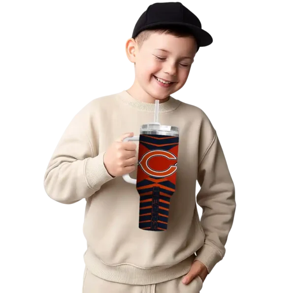 customized chicago bears chevron layers blue curved tumbler latest model.webp