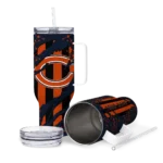 customized chicago bears claw cut blue black curved tumbler best selling.webp