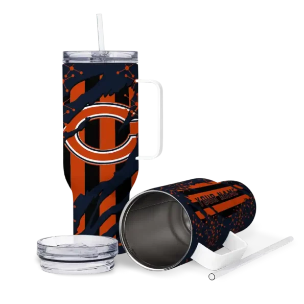 customized chicago bears claw cut blue black curved tumbler high quality.webp