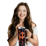 customized chicago bears claw cut blue black curved tumbler best selling.webp