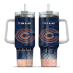 customized chicago bears geometric prism blue curved tumbler best selling.webp