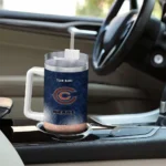 customized chicago bears geometric prism blue curved tumbler best selling.webp
