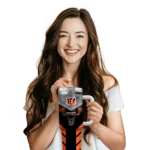 customized cincinnati bengals arrow armor orange black curved tumbler best selling.webp
