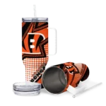 customized cincinnati bengals arrow burst orange curved tumbler best selling.webp
