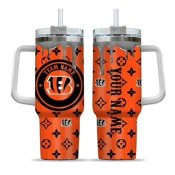 customized cincinnati bengals bullseye drips orange curved tumbler best selling.webp