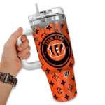 customized cincinnati bengals bullseye drips orange curved tumbler best selling.webp