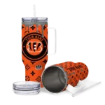 customized cincinnati bengals bullseye drips orange curved tumbler best selling.webp