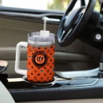 customized cincinnati bengals bullseye drips orange curved tumbler best selling.webp