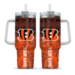 customized cincinnati bengals chevron stripe orange curved tumbler best selling.webp