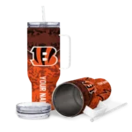customized cincinnati bengals chevron stripe orange curved tumbler best selling.webp