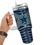 customized dallas cowboys chevron layers blue curved tumbler best selling.webp