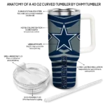 customized dallas cowboys chevron layers blue curved tumbler best selling.webp