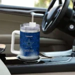 customized dallas cowboys geometric prism blue curved tumbler best selling.webp