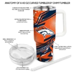 customized denver broncos abstract paths orange curved tumbler best selling.webp