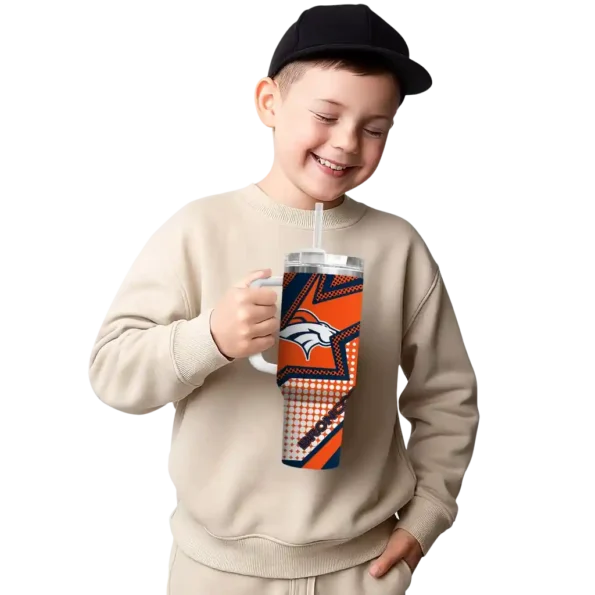 customized denver broncos arrow burst orange curved tumbler latest model.webp