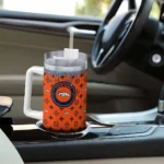 customized denver broncos bullseye drips orange curved tumbler best selling.webp