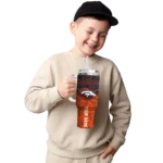 customized denver broncos chevron stripe orange curved tumbler best selling.webp