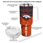 customized denver broncos chevron stripe orange curved tumbler best selling.webp
