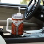 customized denver broncos leopard zipper orange curved tumbler best selling.webp
